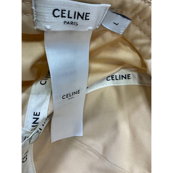 Celine 'Baseball' Beige Cap Size L - Picture 4 of 5